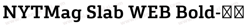 NYTMag Slab WEB Bold字体转换